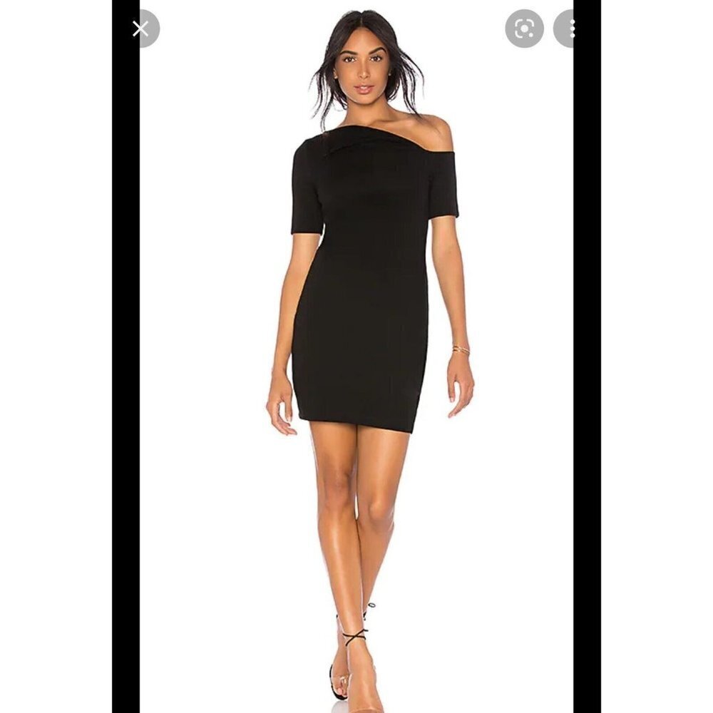 Bailey 44 Medium Don't Bring Me Down Dress REVOLVE Black Shoulder Cutout